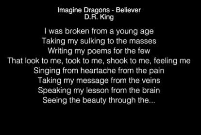 believers song lyrics|believer song singer.